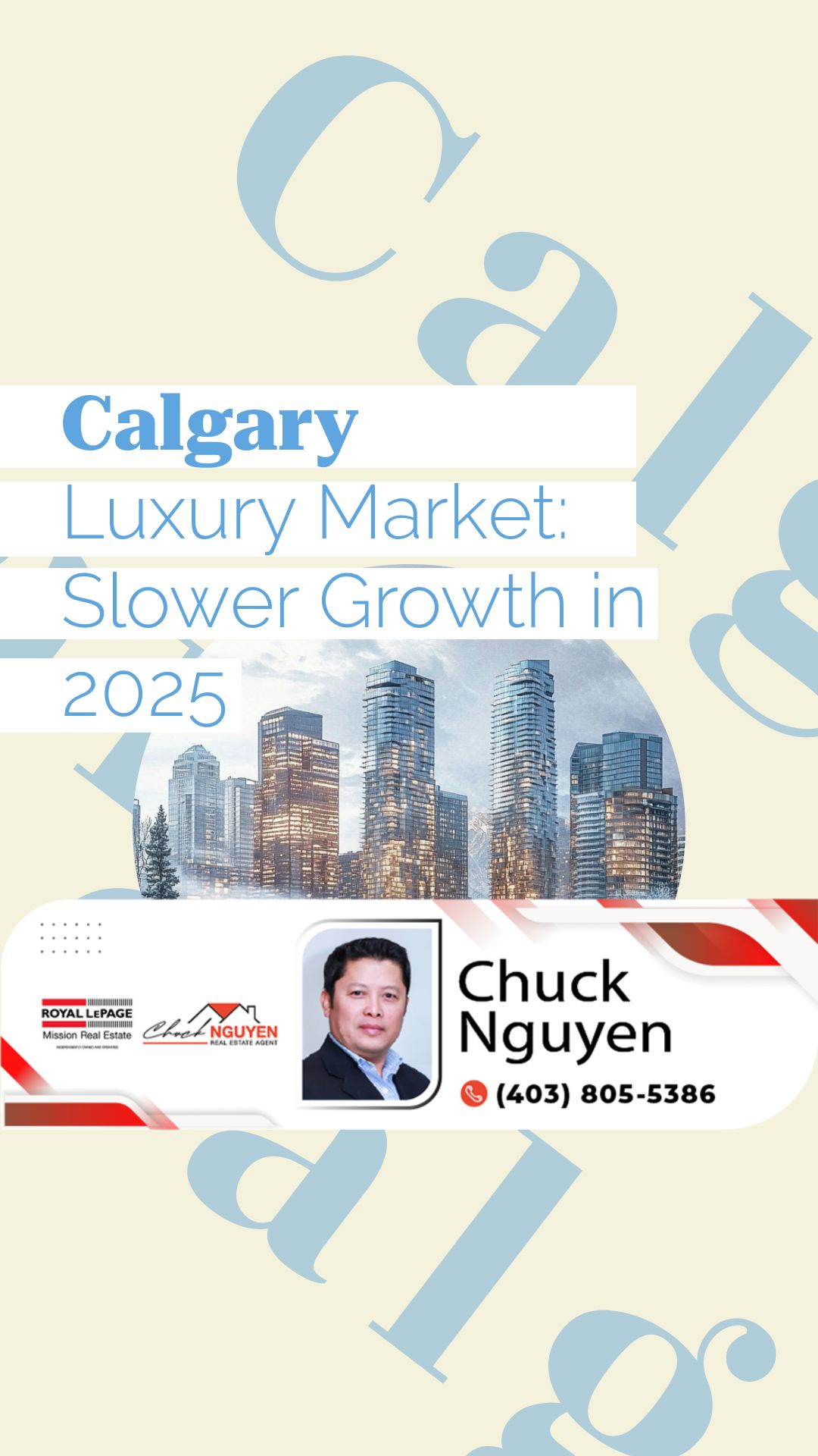 Calgary Luxury Market Faces Slower Growth in 2025 | Please check out our video.